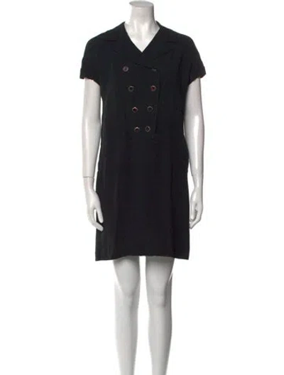 Pre-owned Karl Lagerfeld Vintage Mini Dress In Black