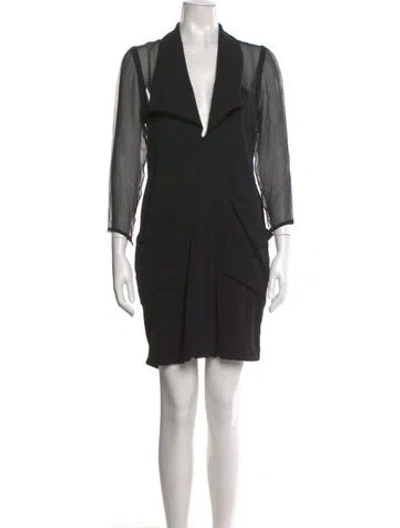 Pre-owned Karl Lagerfeld Vintage Mini Dress In Black