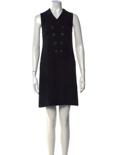 Pre-owned Karl Lagerfeld Vintage Mini Dress In Black
