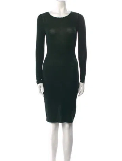 Pre-owned Karl Lagerfeld Vintage Mini Dress In Green