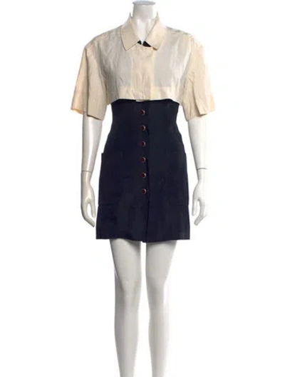 Pre-owned Karl Lagerfeld Vintage Mini Dress In Multi