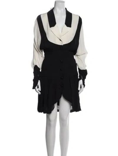 Pre-owned Karl Lagerfeld Vintage Mini Dress In White