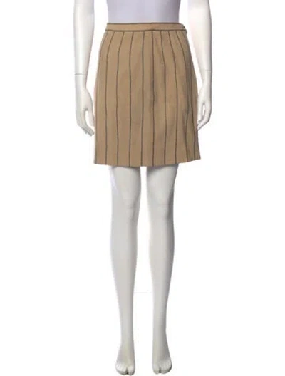 Pre-owned Karl Lagerfeld Vintage Mini Skirt In Brown