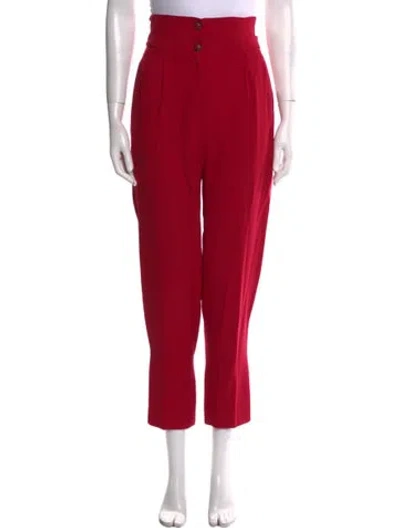 Pre-owned Karl Lagerfeld Vintage Straight Leg Pants In Red