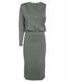 Karl Lagerfeld Viscose Blend Dress In Green