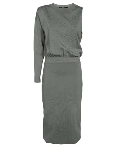 Karl Lagerfeld Viscose Blend Dress In Gray