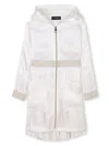 Karl Lagerfeld Voile Trench Coat In Neutrals