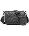 Karl Lagerfeld Voyage Black Quilted Crossbody Bag In Black