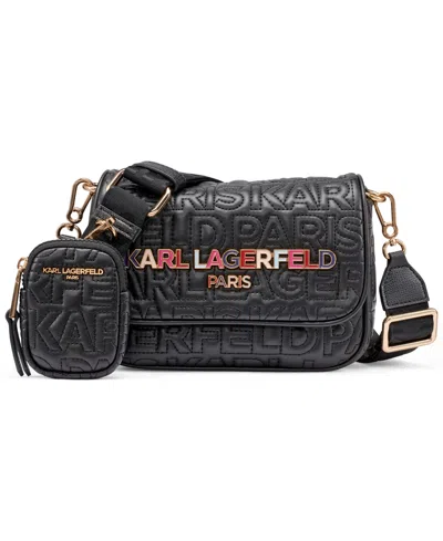Karl Lagerfeld Voyage Mini Crossbody Bag In Multi