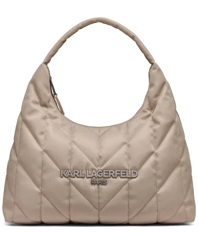 Karl Lagerfeld Voyage Zip Top Hobo Bag