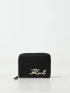 Karl Lagerfeld Wallet  Woman Color Black In Black