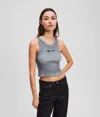 Karl Lagerfeld Washed Ribbed Tank Top
