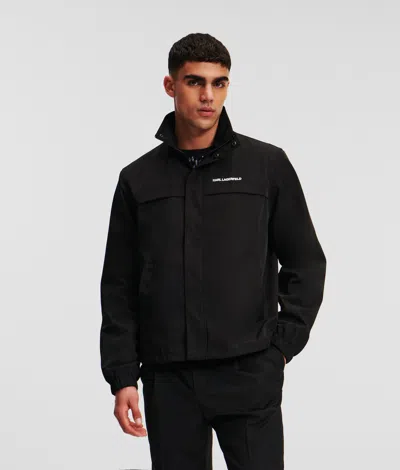 Karl Lagerfeld Water-resistant Jacket In Black