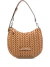 Karl Lagerfeld Weave Hobo In Brown
