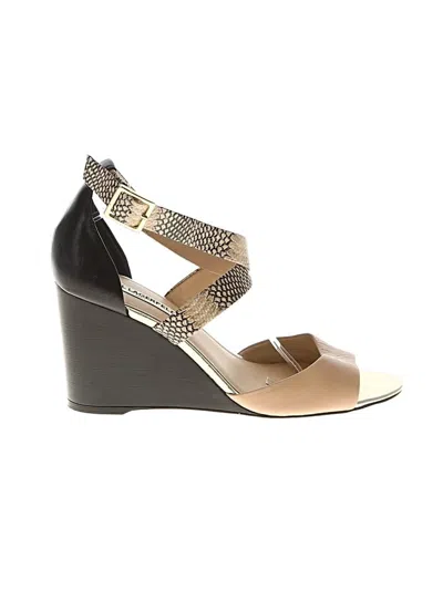 Pre-owned Karl Lagerfeld Wedges In Brown