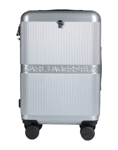 Karl Lagerfeld Wheeled Luggage In Brown