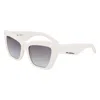 Karl Lagerfeld White Acetate Sunglasses In White