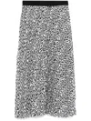 Karl Lagerfeld Elektrika-print Draped Minidress