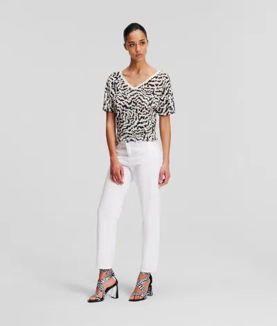 Karl Lagerfeld White Girlfriend Jeans