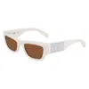 Karl Lagerfeld White Injected Sunglasses In White