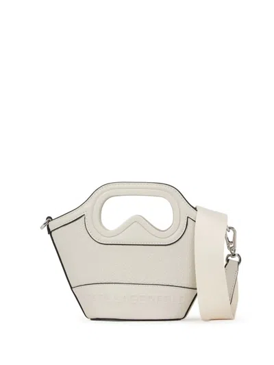 Karl Lagerfeld White K Aviator Tulip Tote