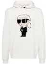 Karl Lagerfeld Patch Hoodie In White