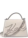 Karl Lagerfeld Studded Tote Bag In White