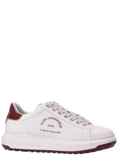 Karl Lagerfeld Rue St-guillaume Kapri Lug Sneakers In White