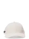 Karl Lagerfeld White Signature Logo Baseball Hat In White