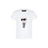 Karl Lagerfeld White T-shirt For Kids With Karl In White