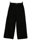 Karl Lagerfeld Wide-leg Denim Jeans In Black