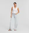 Karl Lagerfeld Wide-leg Mid-rise Jeans