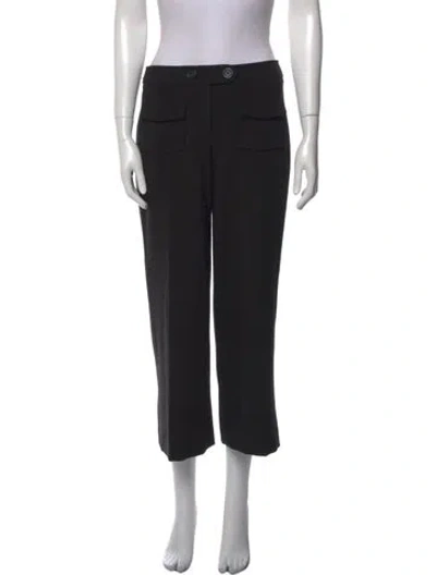 Pre-owned Karl Lagerfeld Wide Leg Pants In Black