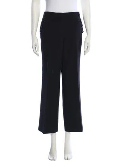 Pre-owned Karl Lagerfeld Wide Leg Pants In Black