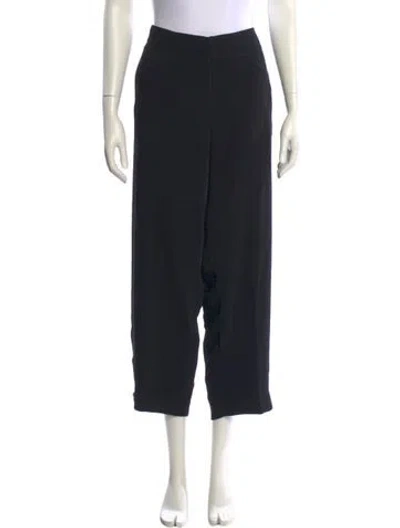 Pre-owned Karl Lagerfeld Wide Leg Pants In Black