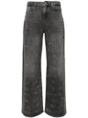 KARL LAGERFELD WIDE-LEG SPARKLE JEANS