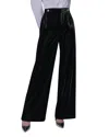 Karl Lagerfeld Women's October Fashion Wide-leg Velvet Pants In Black