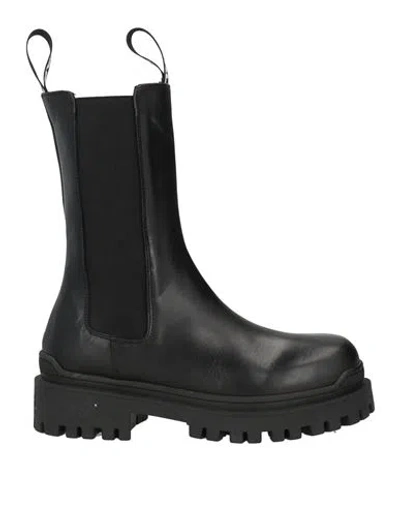 Karl Lagerfeld Woman Ankle Boots Black Size 5 Leather