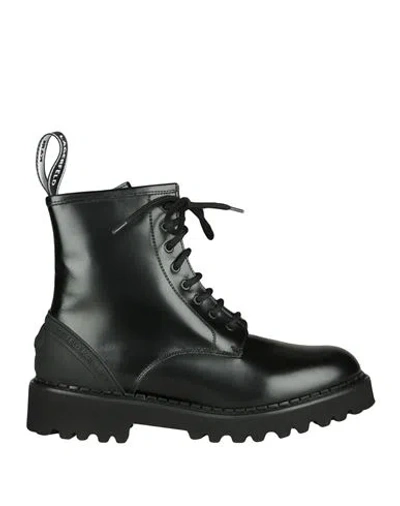 Karl Lagerfeld Woman Ankle Boots Black Size 7 Leather