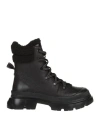 Karl Lagerfeld Woman Ankle Boots Black Size 9 Soft Leather In Black