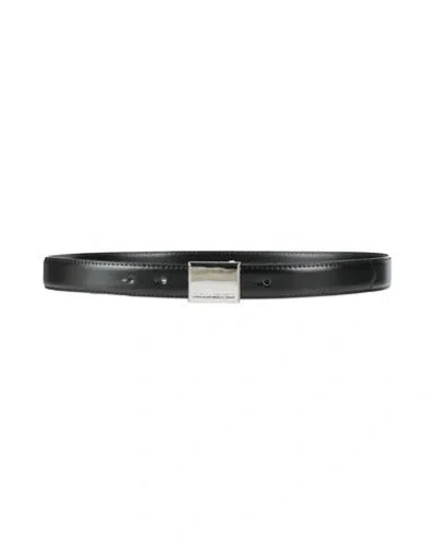 Karl Lagerfeld Woman Belt Black Size 34 Leather