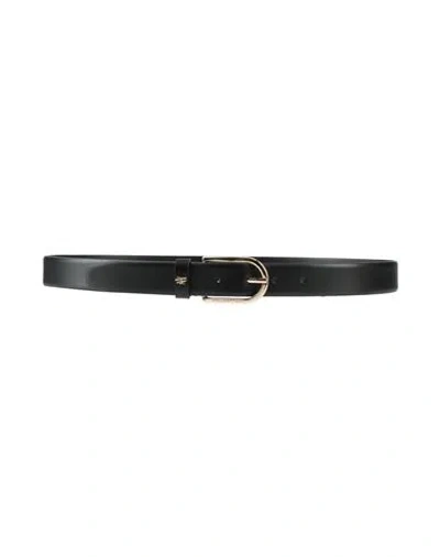 Karl Lagerfeld Woman Belt Black Size 38 Cow Leather