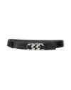 Karl Lagerfeld Woman Belt Black Size L Cow Leather In Black