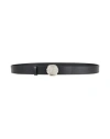 Karl Lagerfeld Woman Belt Black Size L Cow Leather