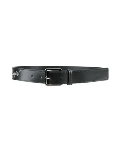 Karl Lagerfeld Woman Belt Black Size L Leather