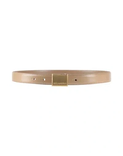 Karl Lagerfeld Woman Belt Light Brown Size 38 Leather In Neutral