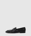 Karl Lagerfeld Logo-plaque Leather Loafers In Black