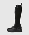 Karl Lagerfeld Kreeper Tall Knitted Boots In Black