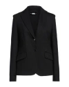 Karl Lagerfeld Woman Blazer Black Size 4 Viscose, Polyamide, Elastane, Polyester