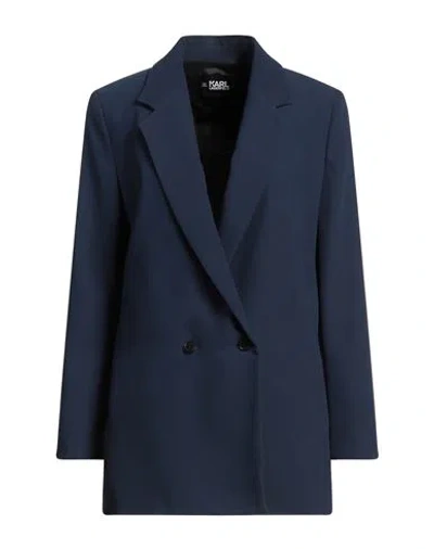 Karl Lagerfeld Woman Blazer Navy Size 10 Polyester